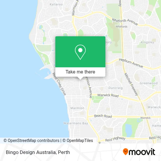 Mapa Bingo Design Australia