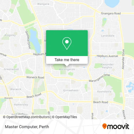 Master Computer map