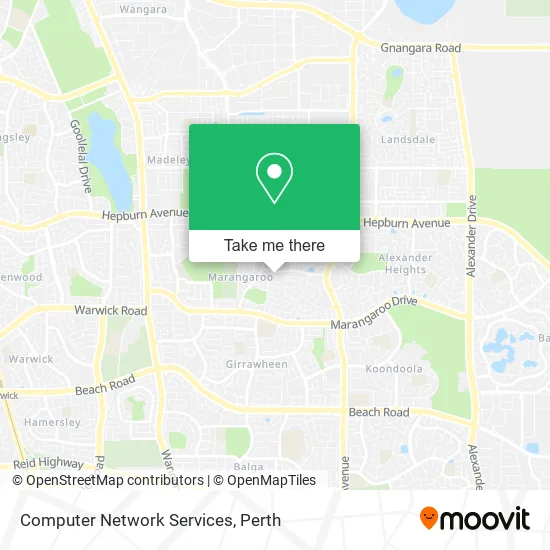 Computer Network Services map