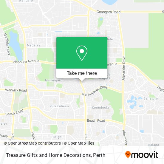 Treasure Gifts and Home Decorations map