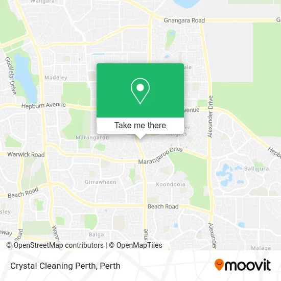 Mapa Crystal Cleaning Perth