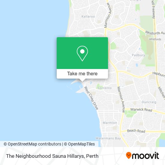 The Neighbourhood Sauna Hillarys map