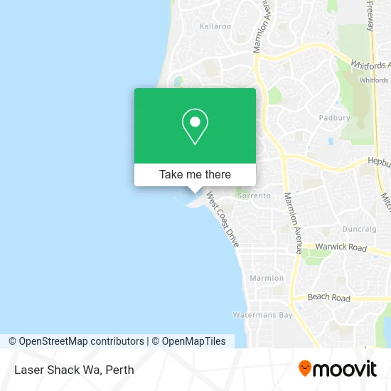 Mapa Laser Shack Wa
