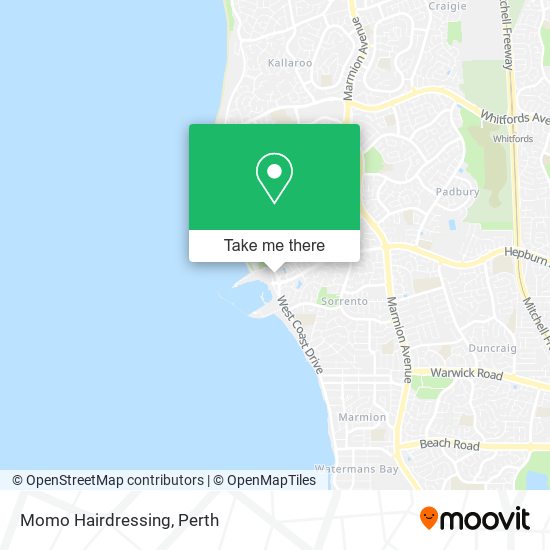 Momo Hairdressing map