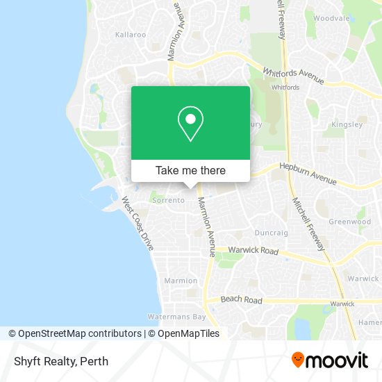 Shyft Realty map