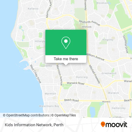 Kids Information Network map