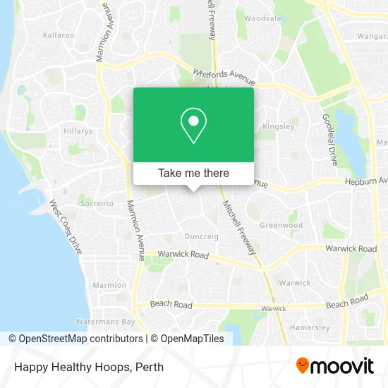 Mapa Happy Healthy Hoops