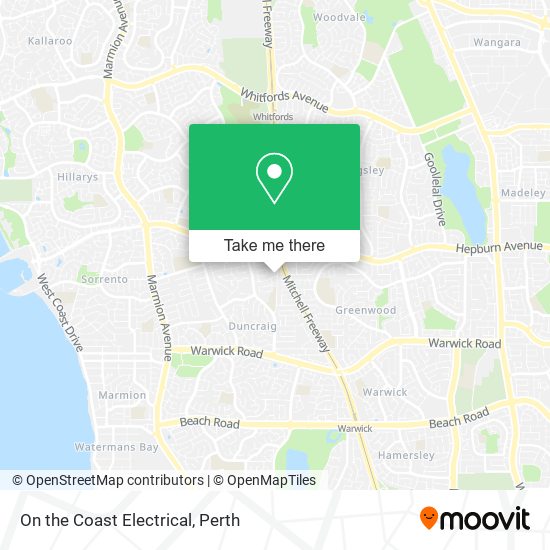 On the Coast Electrical map