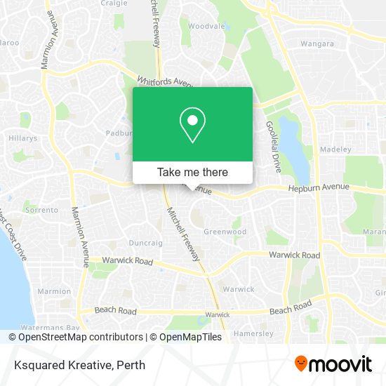 Ksquared Kreative map