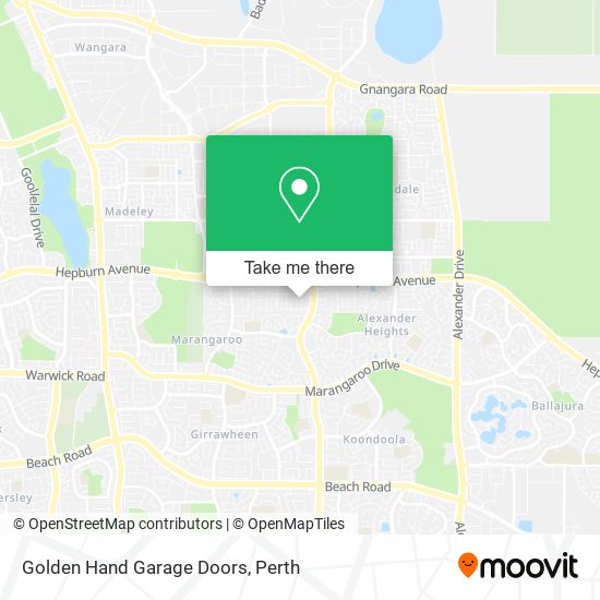 Golden Hand Garage Doors map