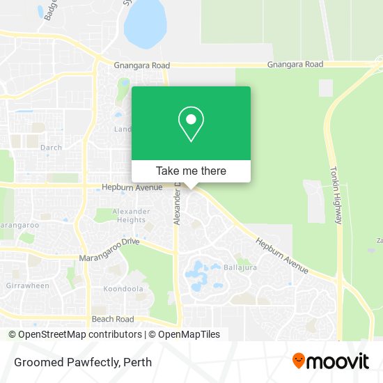Groomed Pawfectly map