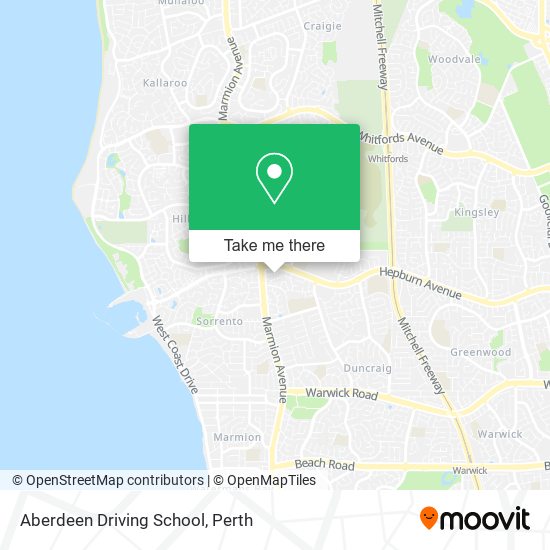 Aberdeen Driving School map