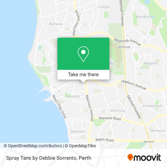 Spray Tans by Debbie Sorrento map