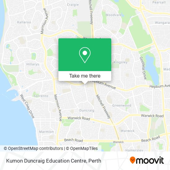 Kumon Duncraig Education Centre map