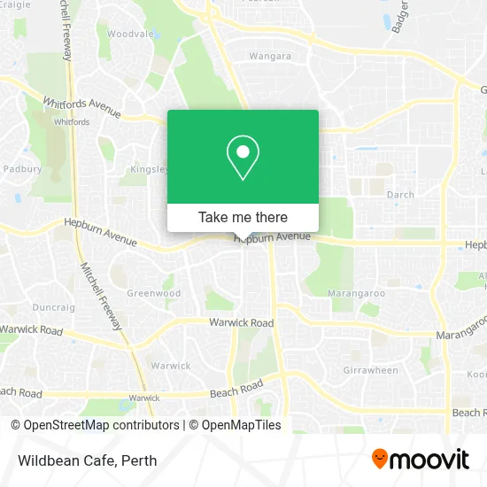Mapa Wildbean Cafe