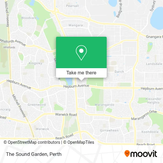 Mapa The Sound Garden