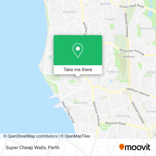 Mapa Super Cheap Walls