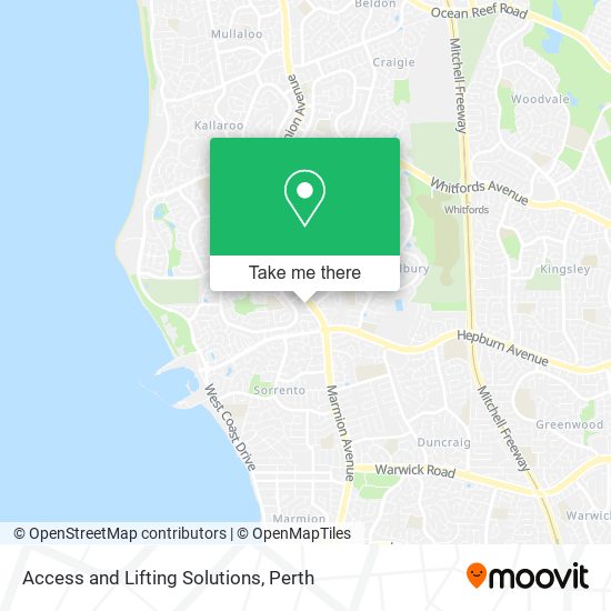 Access and Lifting Solutions map