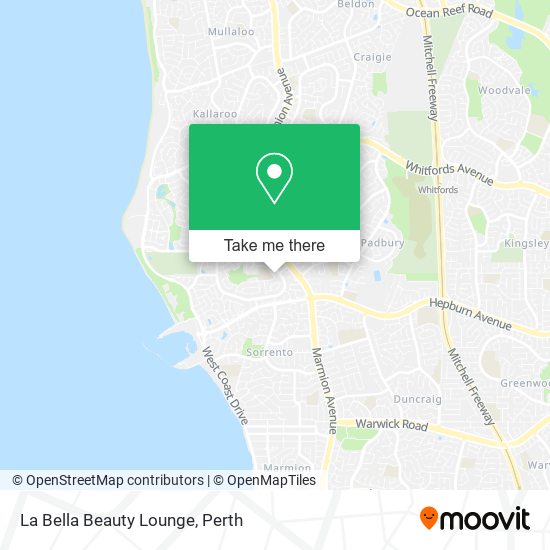 La Bella Beauty Lounge map