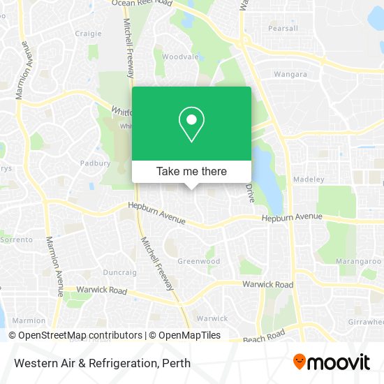 Western Air & Refrigeration map
