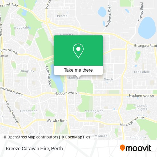 Breeze Caravan Hire map