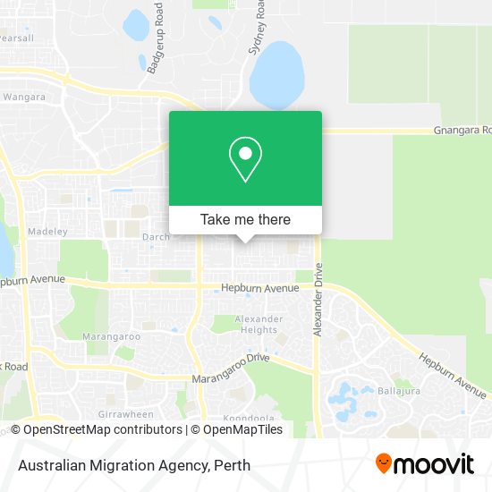 Australian Migration Agency map