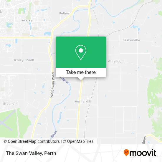 Mapa The Swan Valley