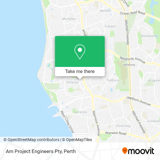 Am Project Engineers Pty map