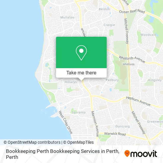 Bookkeeping Perth Bookkeeping Services in Perth map