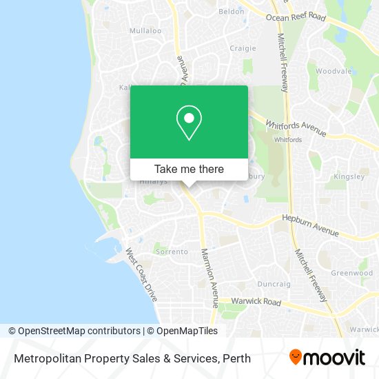 Metropolitan Property Sales & Services map