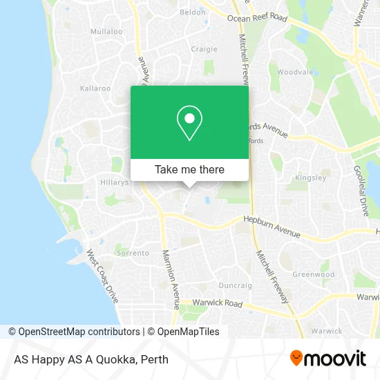 Mapa AS Happy AS A Quokka