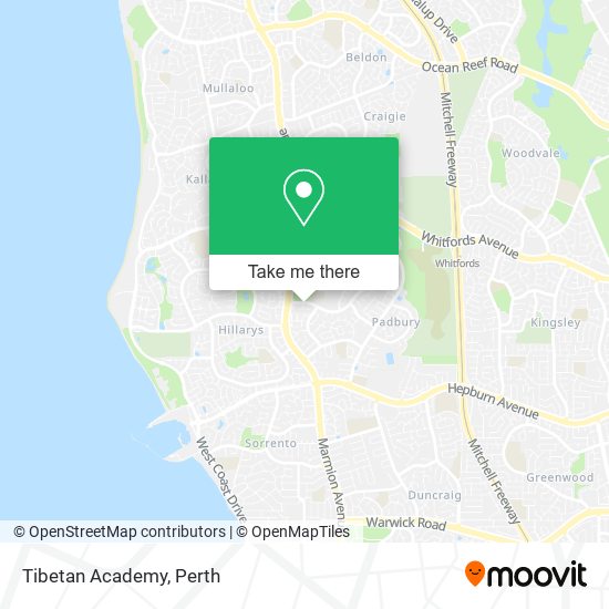Tibetan Academy map