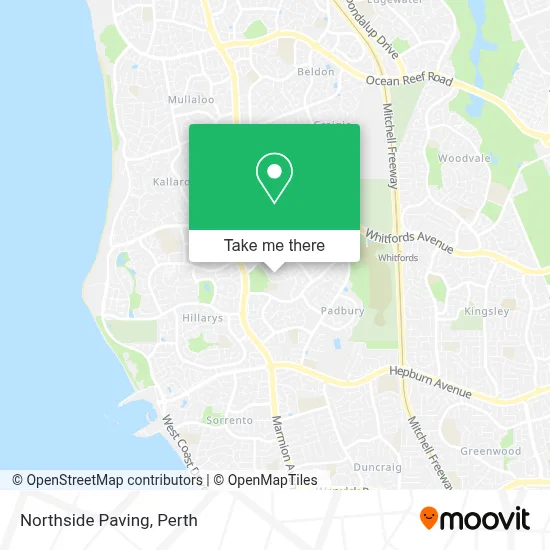 Mapa Northside Paving