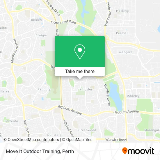 Mapa Move It Outdoor Training