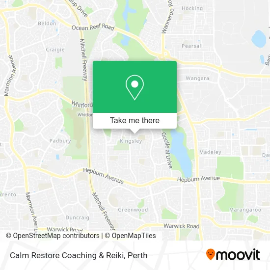 Mapa Calm Restore Coaching & Reiki