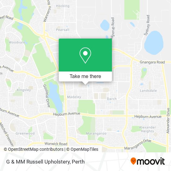 G & MM Russell Upholstery map