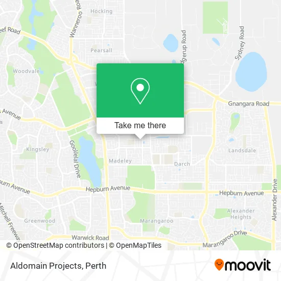 Mapa Aldomain Projects