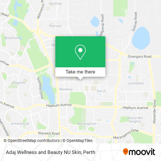Adaj Wellness and Beauty NU Skin map