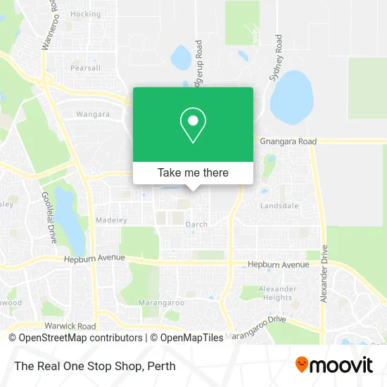 Mapa The Real One Stop Shop