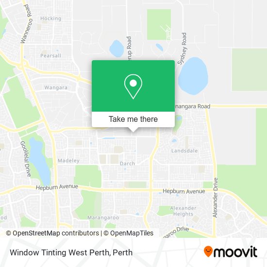 Mapa Window Tinting West Perth