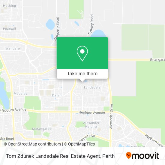 Mapa Tom Zdunek Landsdale Real Estate Agent