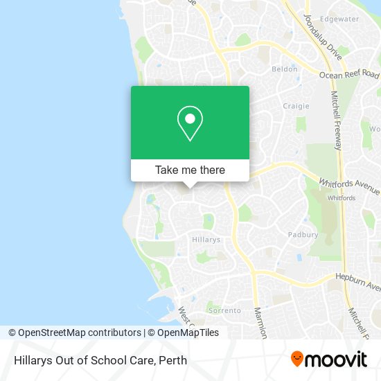 Mapa Hillarys Out of School Care