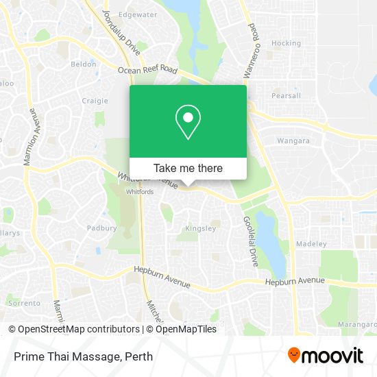 Prime Thai Massage map