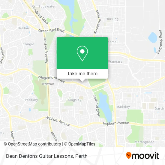 Mapa Dean Dentons Guitar Lessons