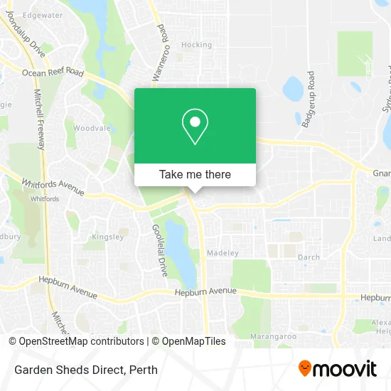 Mapa Garden Sheds Direct