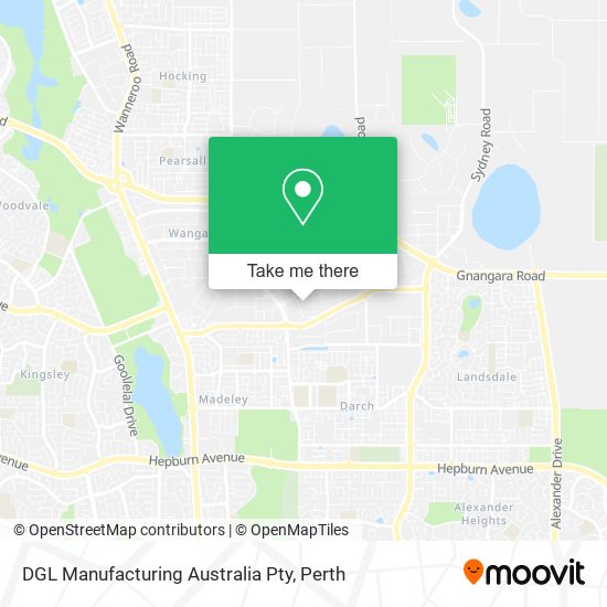 DGL Manufacturing Australia Pty map