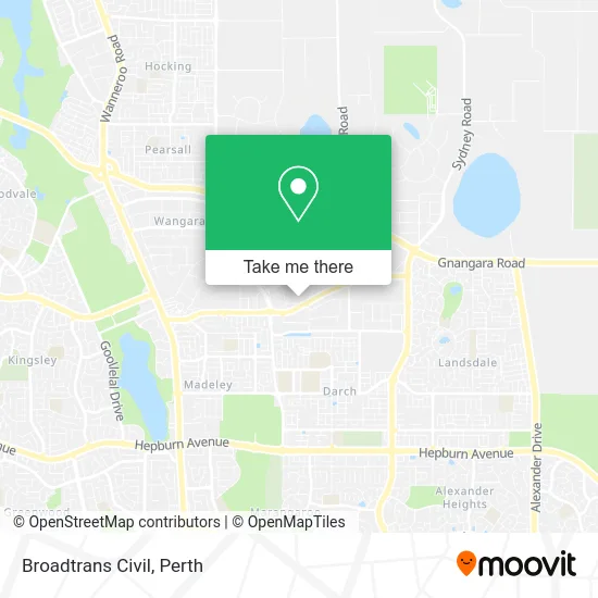 Mapa Broadtrans Civil