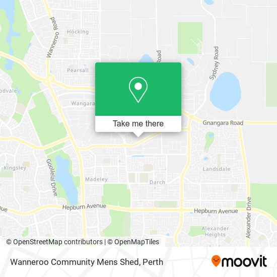 Mapa Wanneroo Community Mens Shed