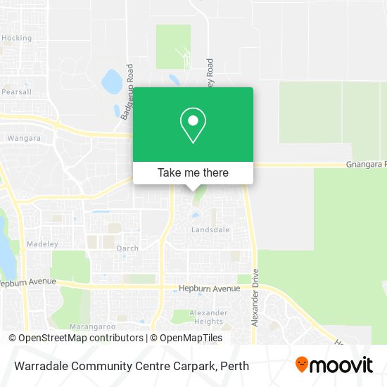 Mapa Warradale Community Centre Carpark