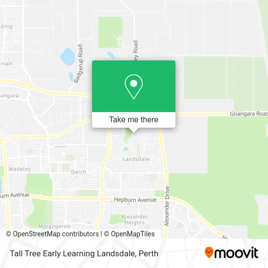 Mapa Tall Tree Early Learning Landsdale